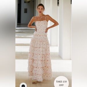 Anne Louise Boutique Lovett Maxi Lace Dress Size XS NWT